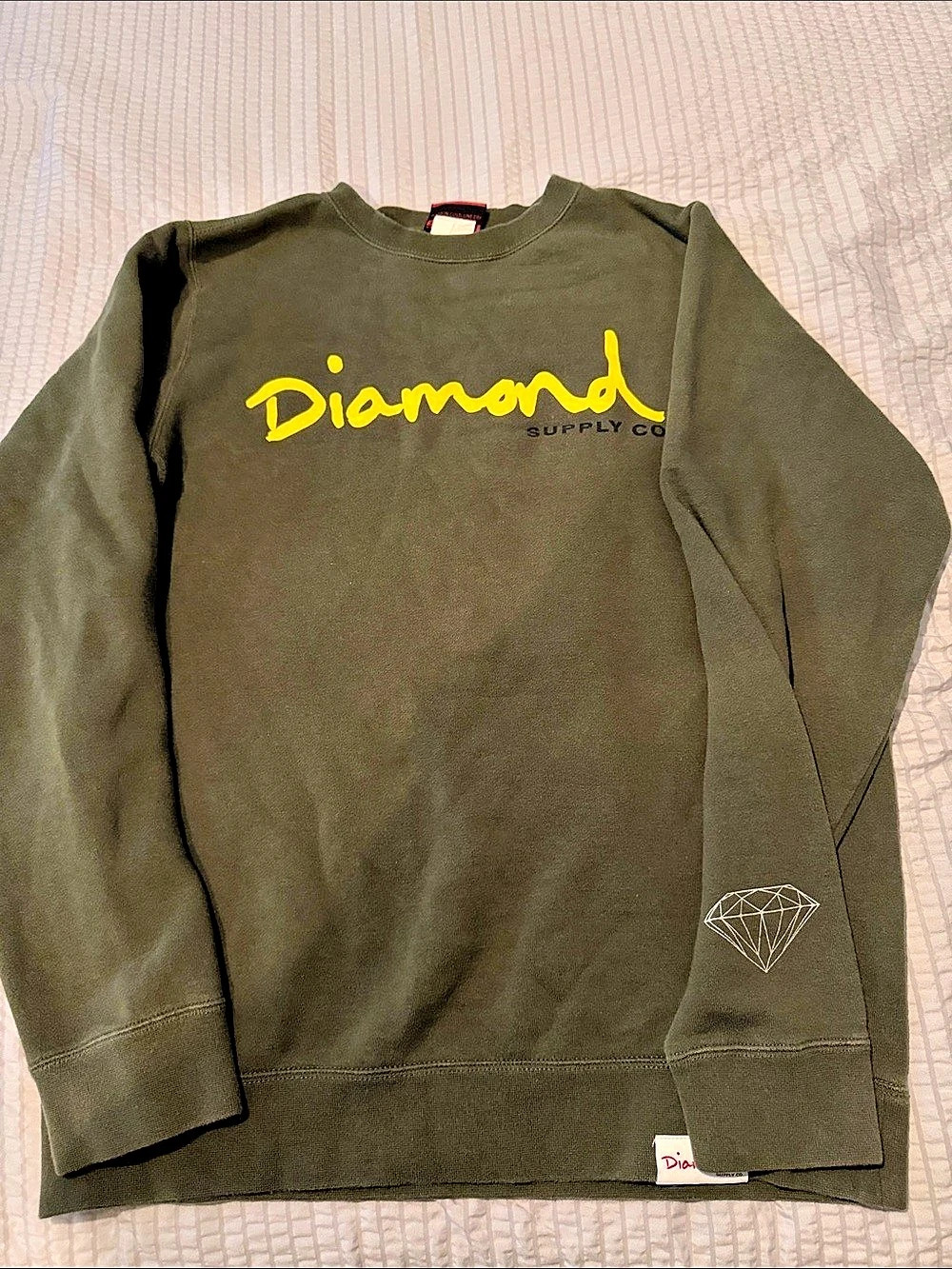 Diamond Supply Co. Logo Crewneck Sweatshirt Green